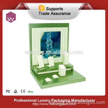 handmade high end green color jewelry displays (WH-3666)